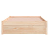 Sengeramme hvit heltre 100x200 cm