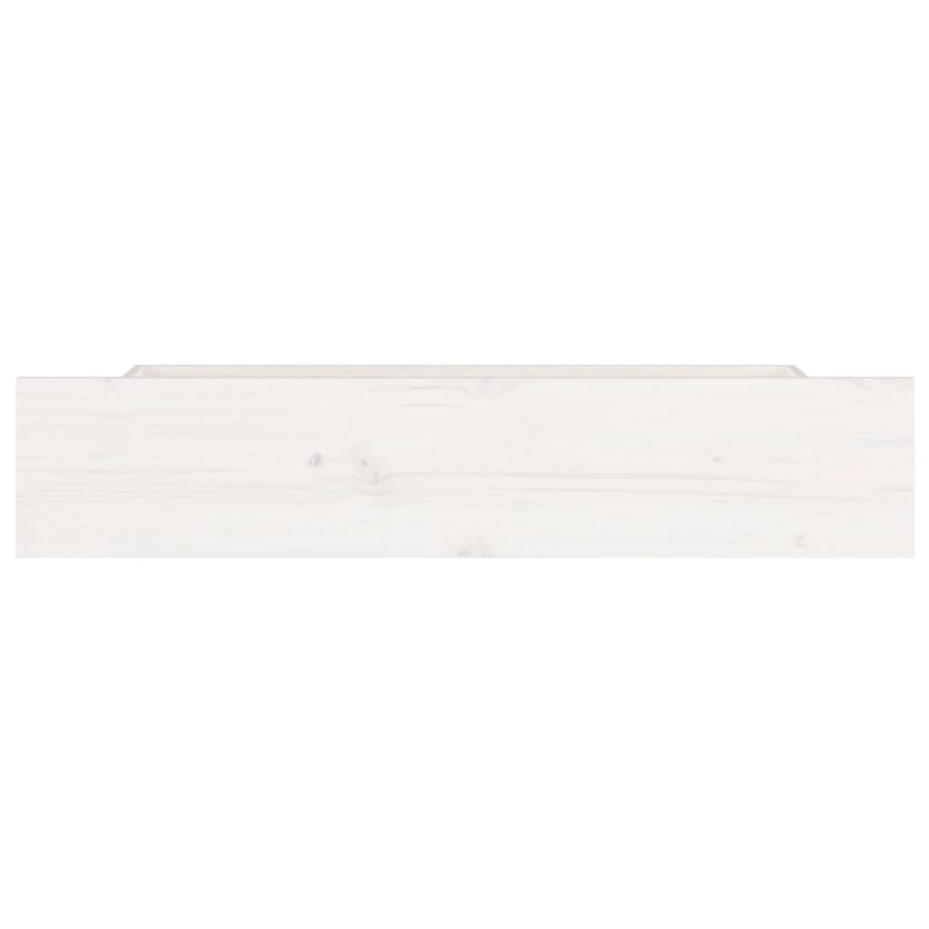 Sengeskuffer 4 stk hvit heltre furu