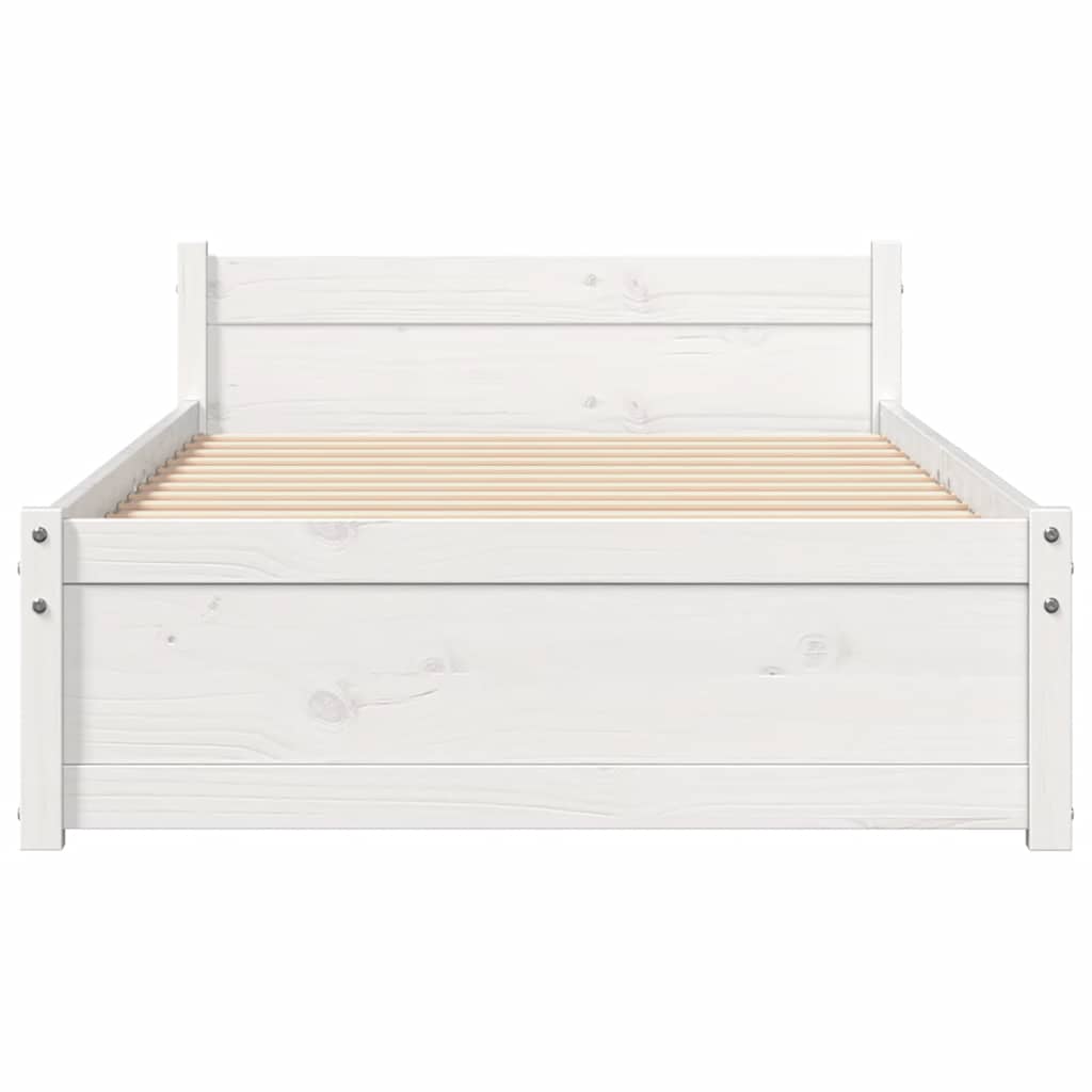 Sengeramme hvit heltre 90x190 cm Single