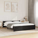 Sengeramme svart heltre 140x190 cm