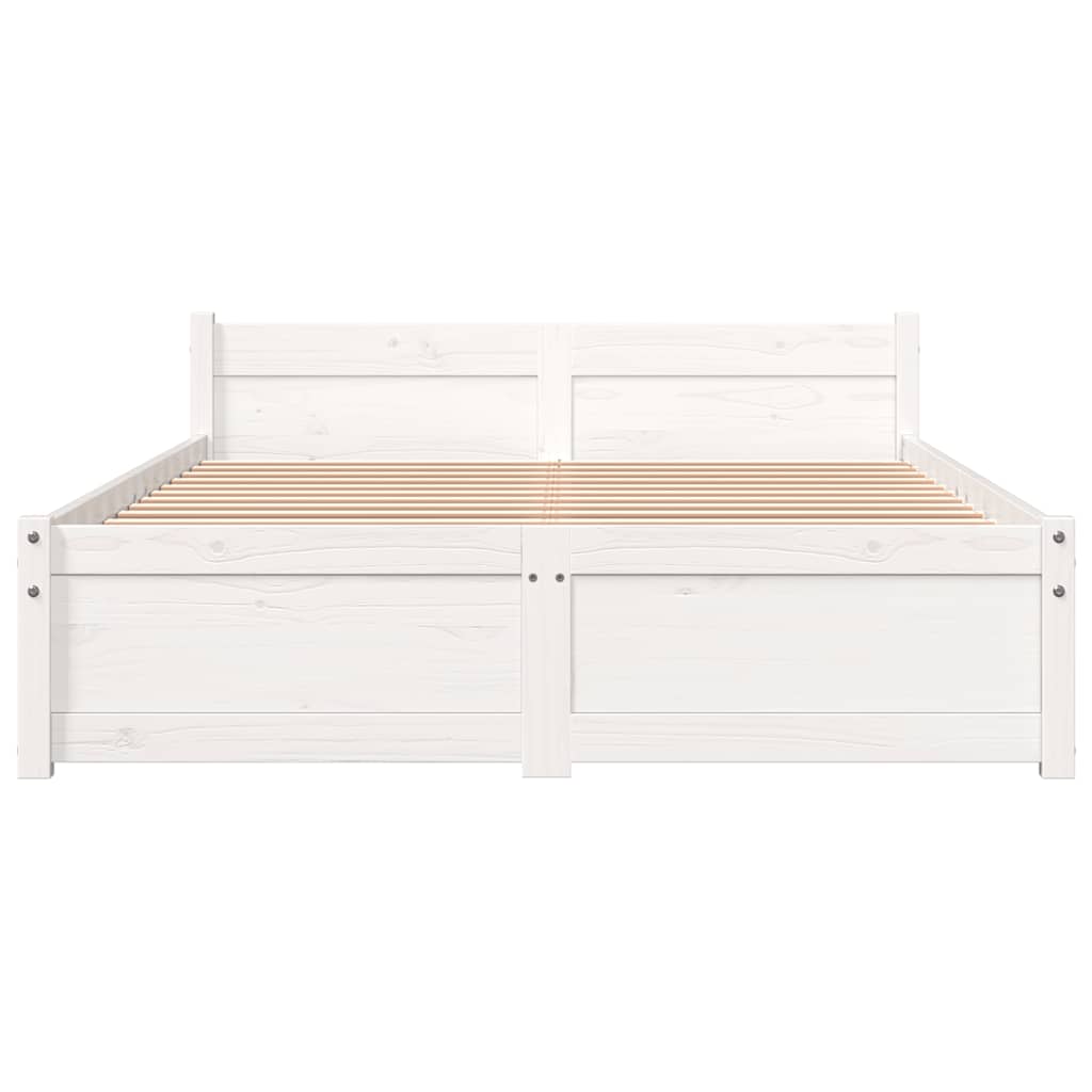 Sengeramme hvit heltre 120x200 cm