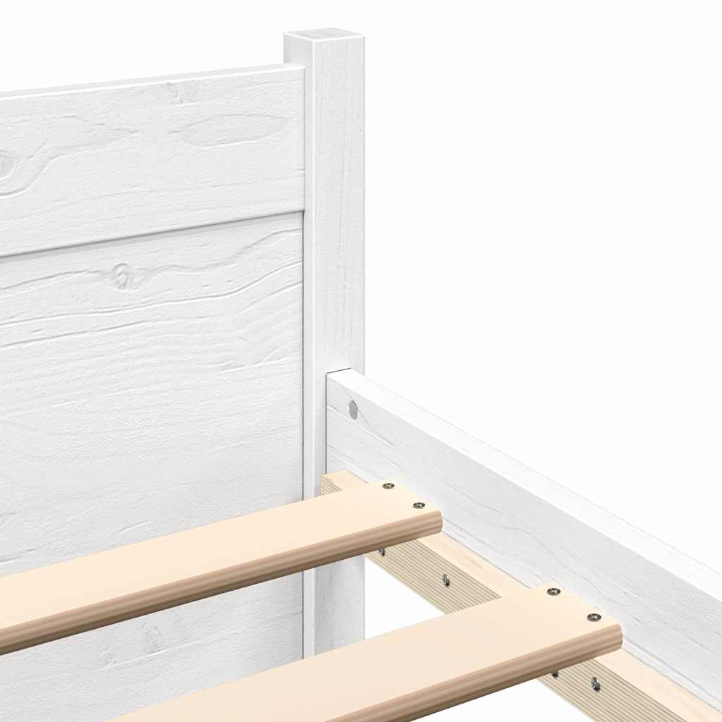 Sengeramme hvit heltre 140x200 cm
