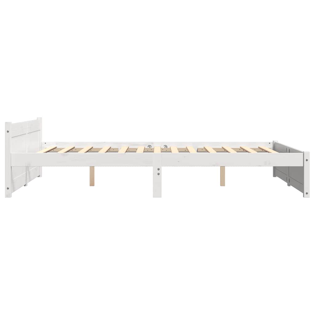 Sengeramme hvit heltre 160x200 cm