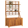Oppbevaringsboks med espalier 99x50x160 cm heltre akasie