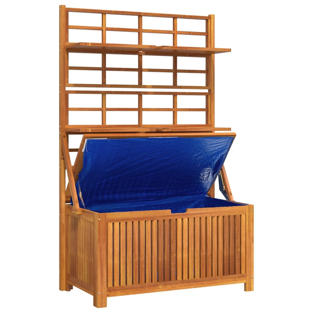 Oppbevaringsboks med espalier 99x50x160 cm heltre akasie
