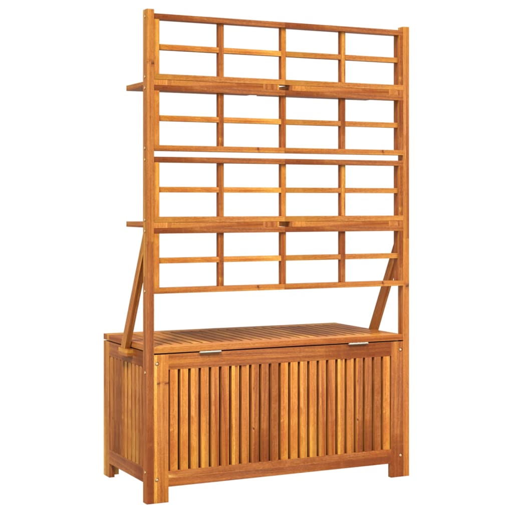 Oppbevaringsboks med espalier 99x50x160 cm heltre akasie