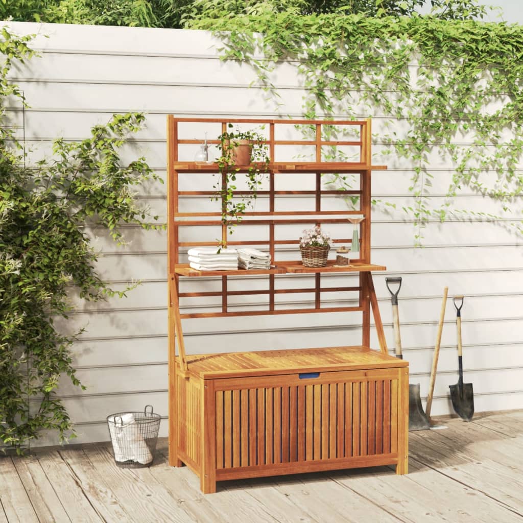 Oppbevaringsboks med espalier 99x50x160 cm heltre akasie