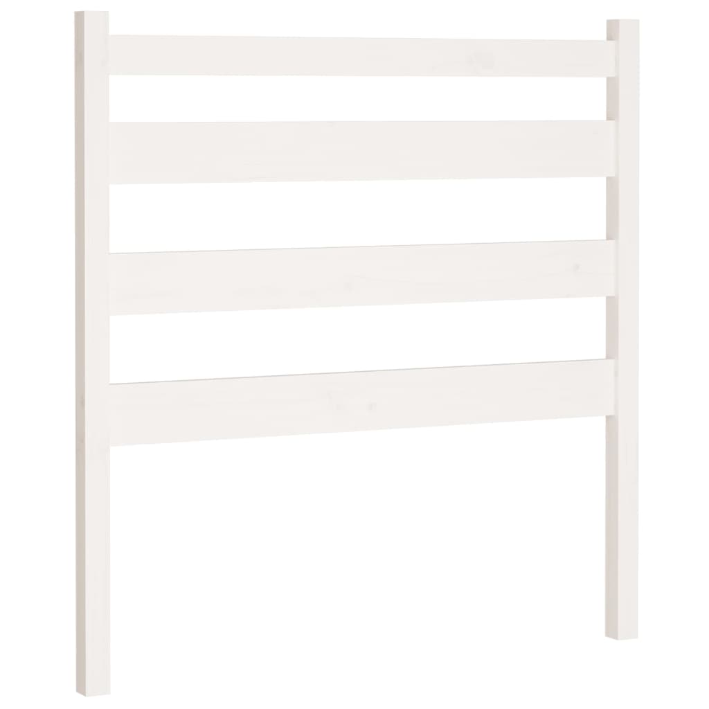 Sengegavl hvit 106x4x100 cm heltre furu