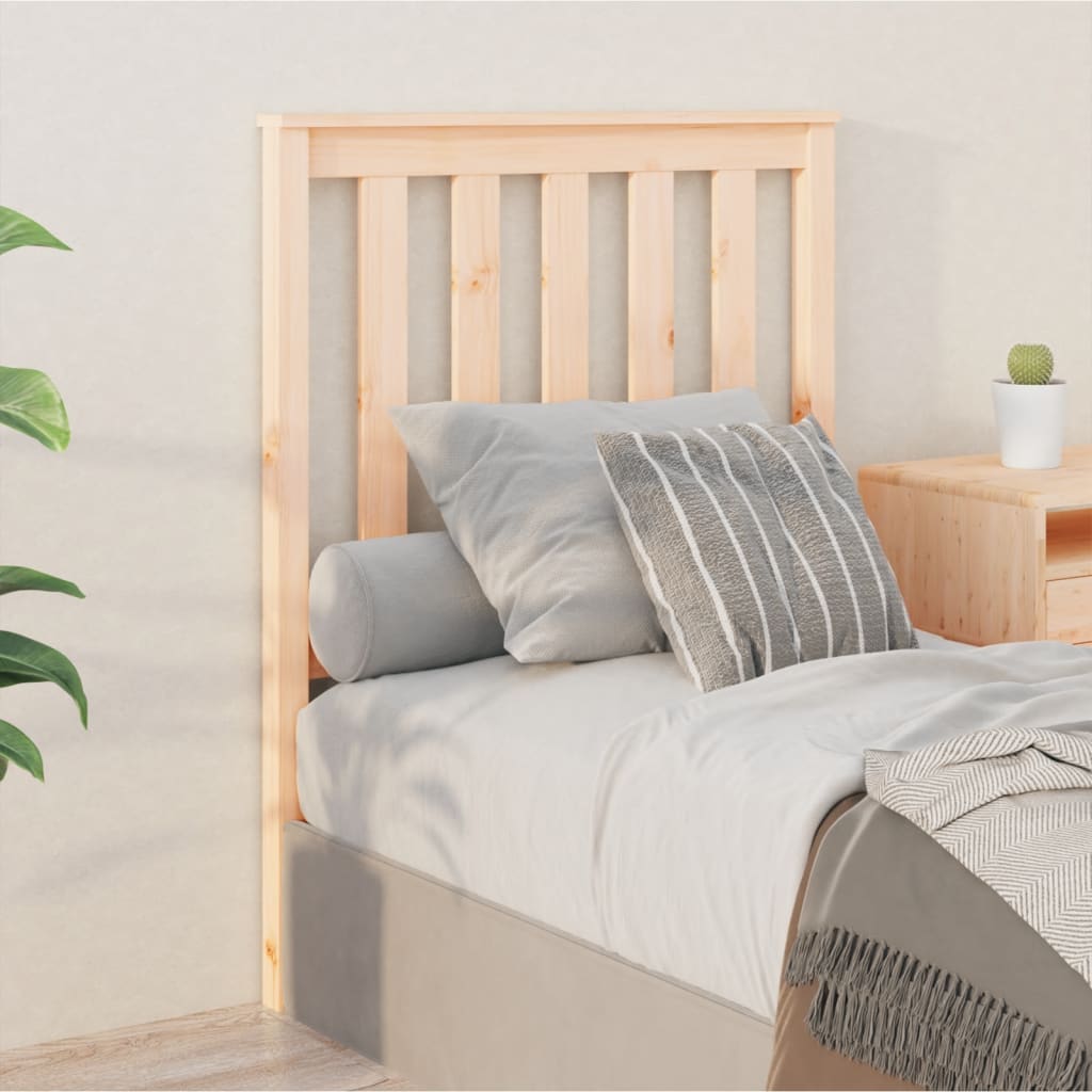 Sengegavl 81x6x101 cm heltre furu