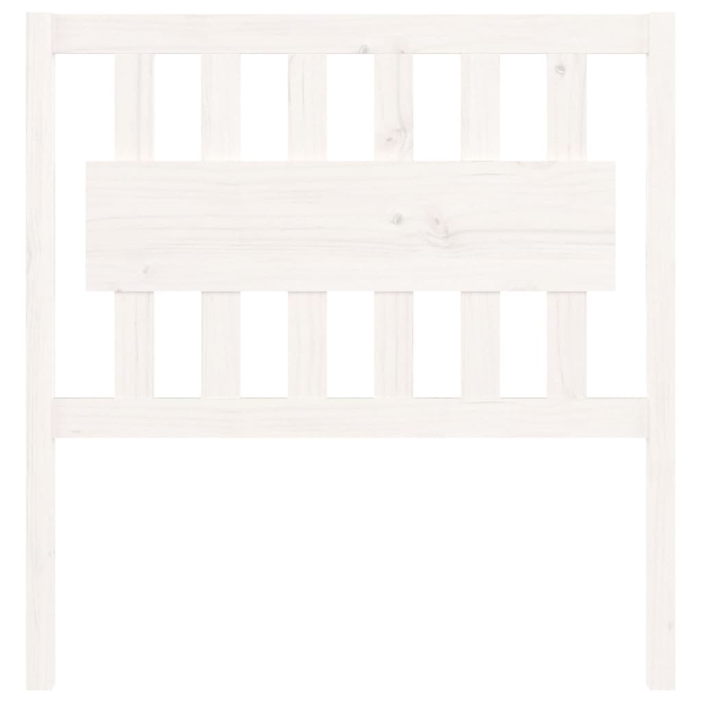 Sengegavl hvit 95,5x4x100 cm heltre furu