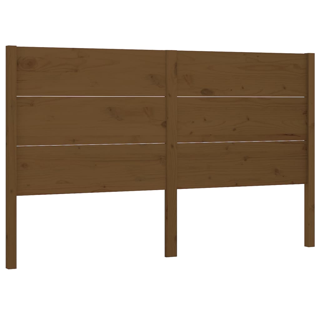 Sengegavl honningbrun 126x4x100 cm heltre furu