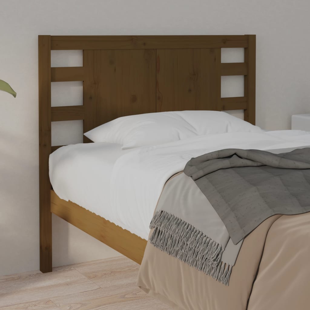 Sengegavl honningbrun 106x4x100 cm heltre furu