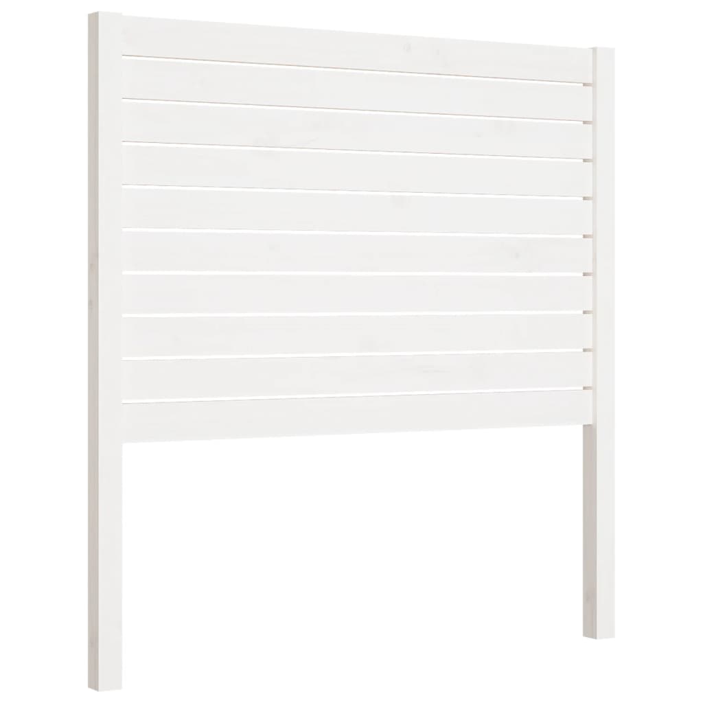 Sengegavl hvit 81x4x100 cm heltre furu