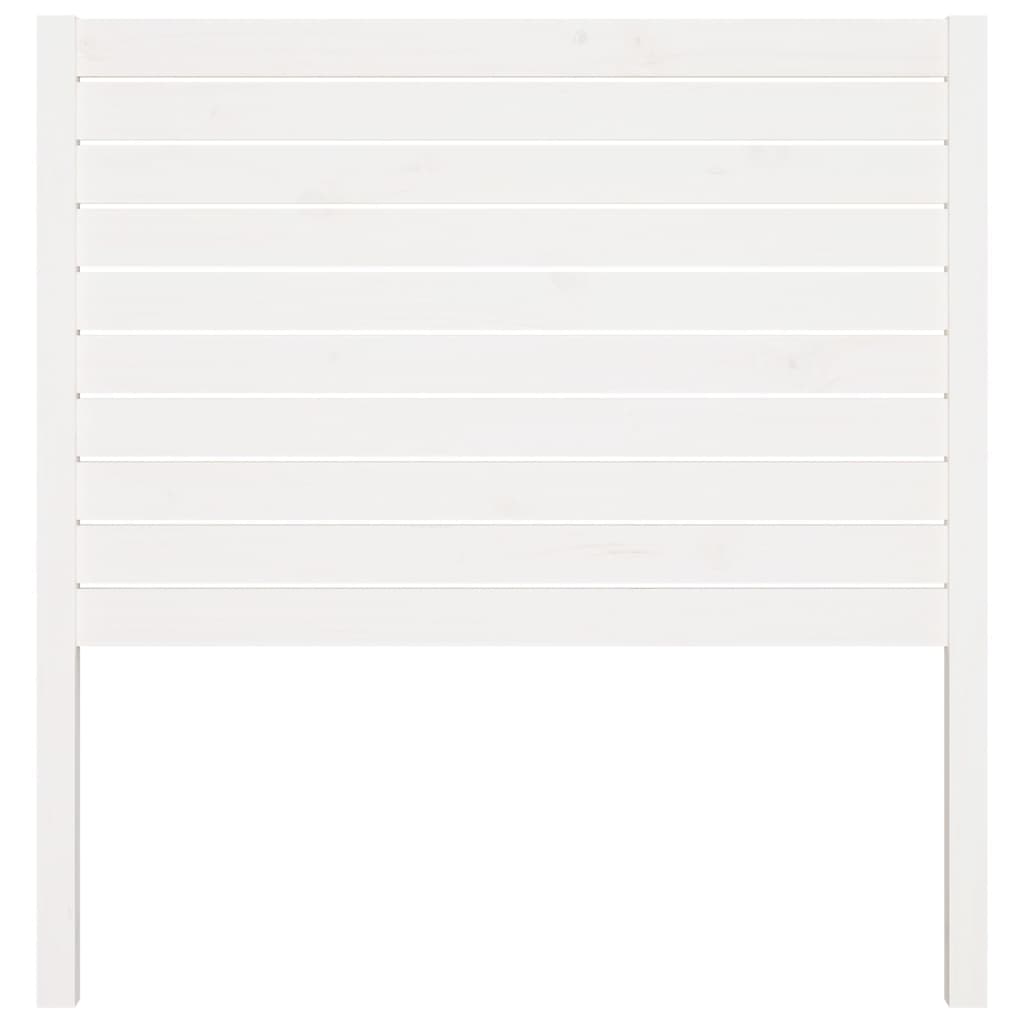 Sengegavl hvit 96x4x100 cm heltre furu