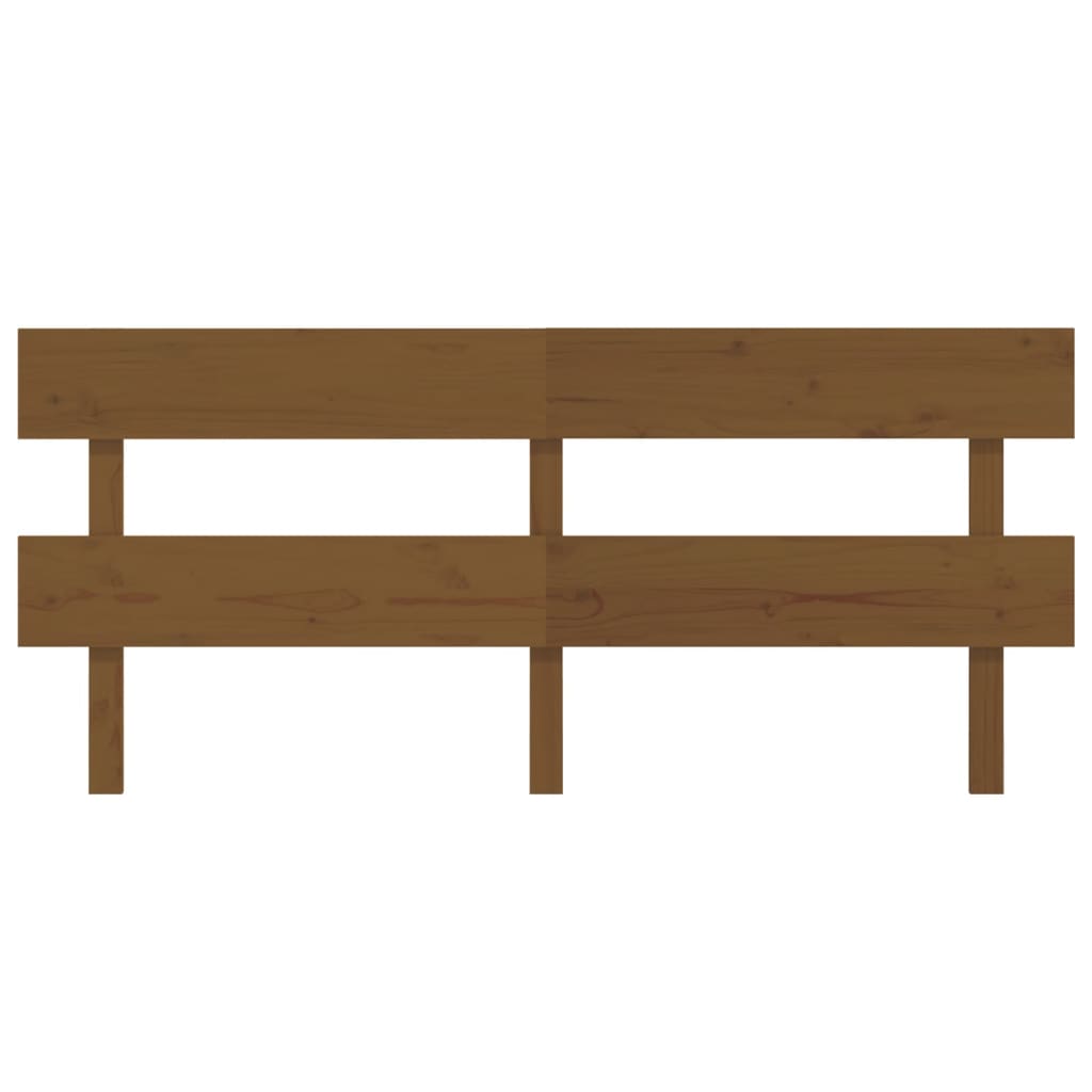 Sengegavl honningbrun 204x3x81 cm heltre furu