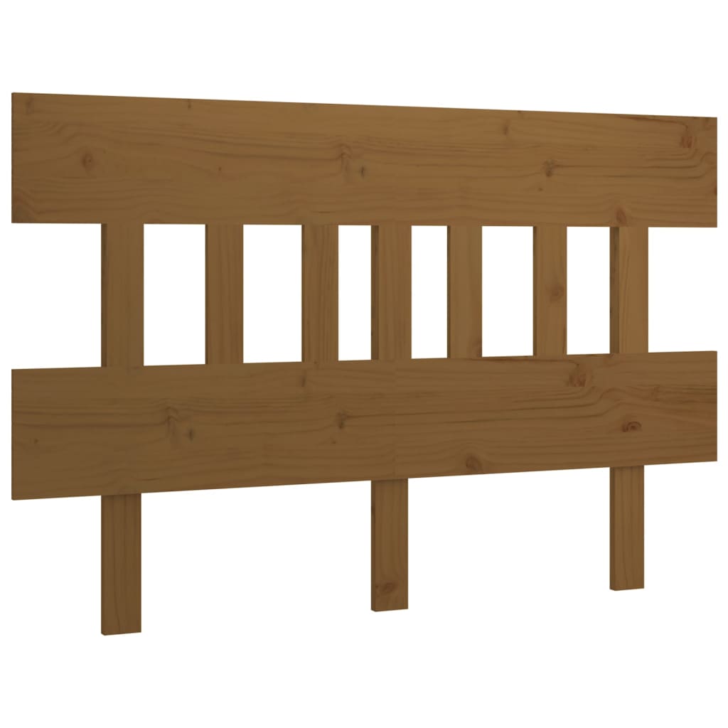 Sengegavl honningbrun 143,5x3x81 cm heltre furu vidaXL
