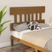 Sengegavl honningbrun 143,5x3x81 cm heltre furu vidaXL