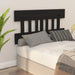 Sengegavl svart 183,5x3x81 cm heltre furu