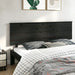 Sengegavl svart 204x6x82,5 cm heltre furu