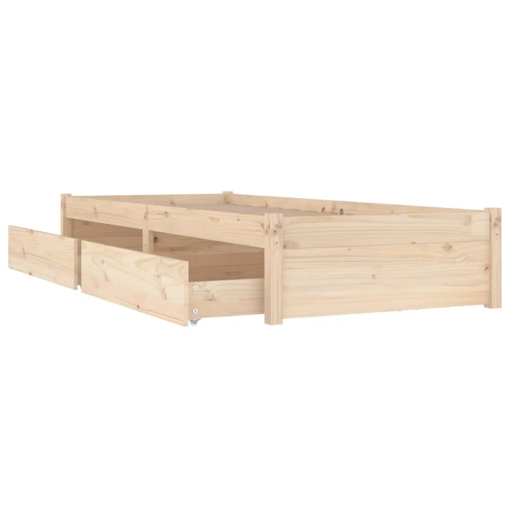 Sengeramme med skuffer 75x190 cm Small Single
