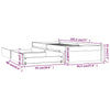 Sengeramme med skuffer 90x190 cm Single