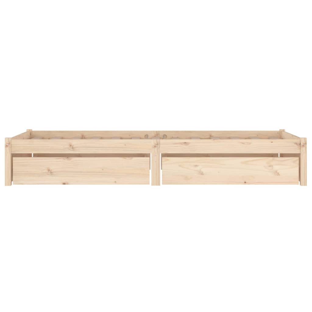 Sengeramme med skuffer 100x200 cm