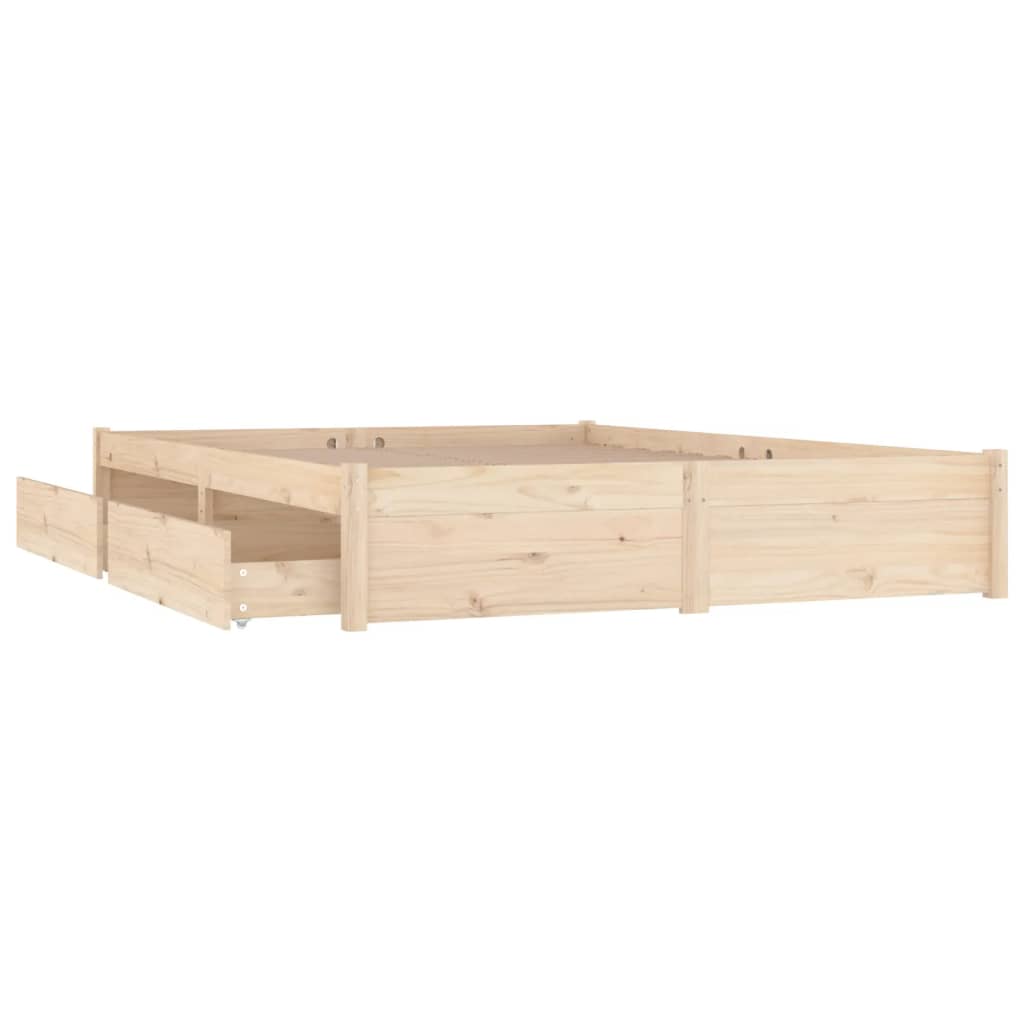 Sengeramme med skuffer 120x190 cm Small Double