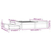 Sengeramme med skuffer 120x190 cm Small Double