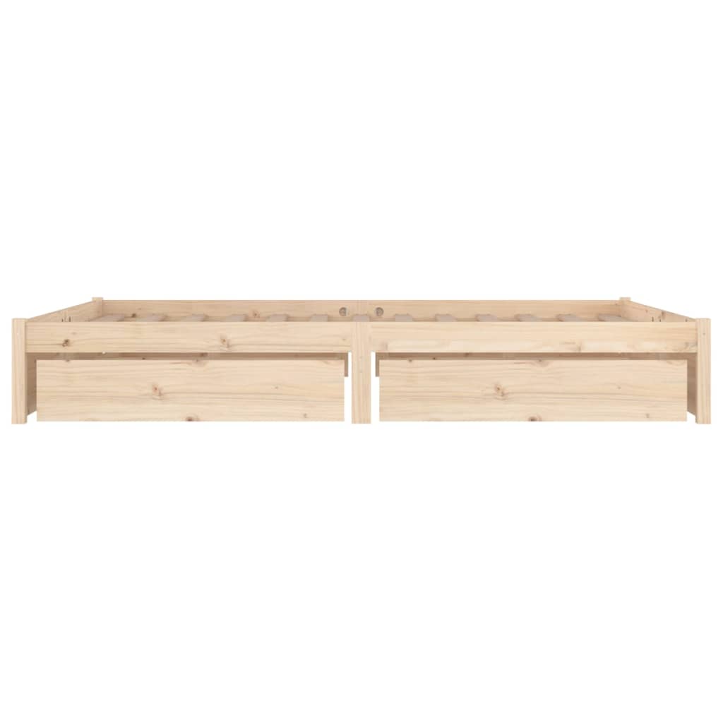 Sengeramme med skuffer 180x200 cm Super King