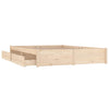 Sengeramme med skuffer 180x200 cm Super King