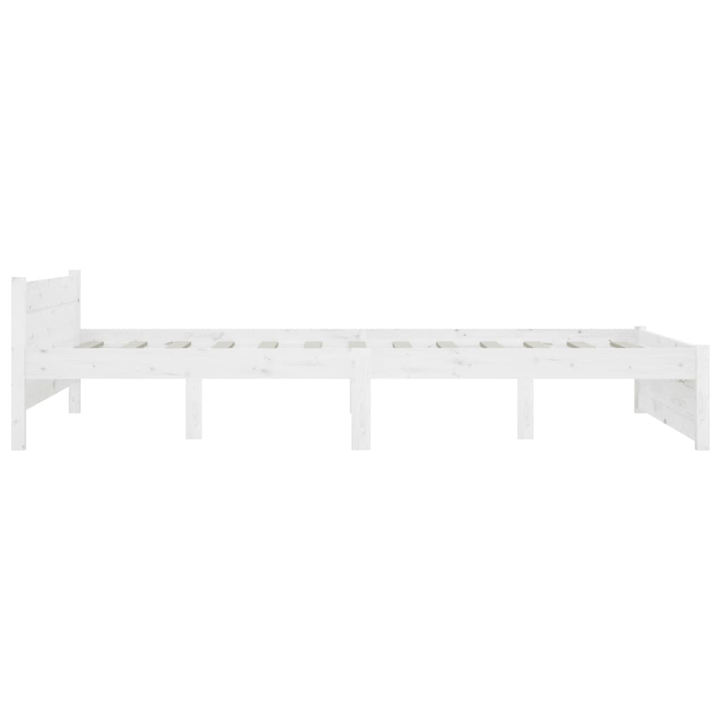 Sengeramme med skuffer hvit 135x190 cm Double