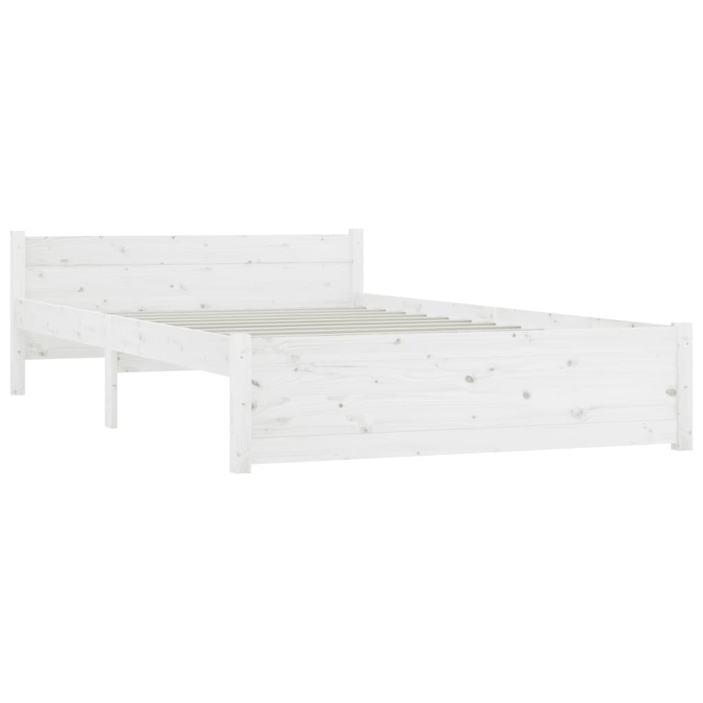 Sengeramme med skuffer hvit 150x200 cm King Size