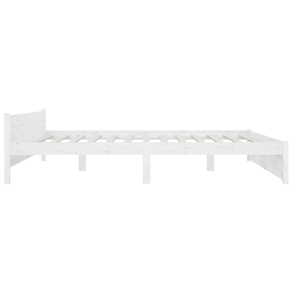 Sengeramme med skuffer hvit 180x200 cm Super King