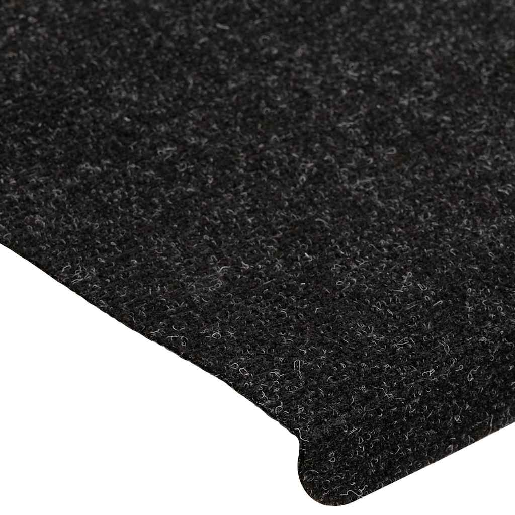 Selvklebende trappematter 15 stk 65x24,5x3,5 cm antrasitt