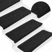 Selvklebende trappematter 15 stk 65x24,5x3,5 cm antrasitt