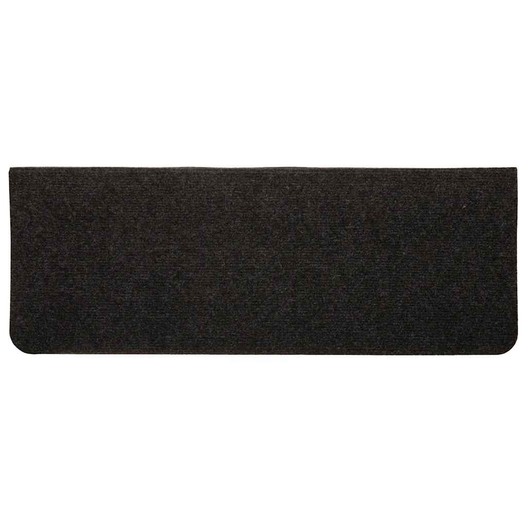 Selvklebende trappematter 15 stk 65x24,5x3,5 cm svart