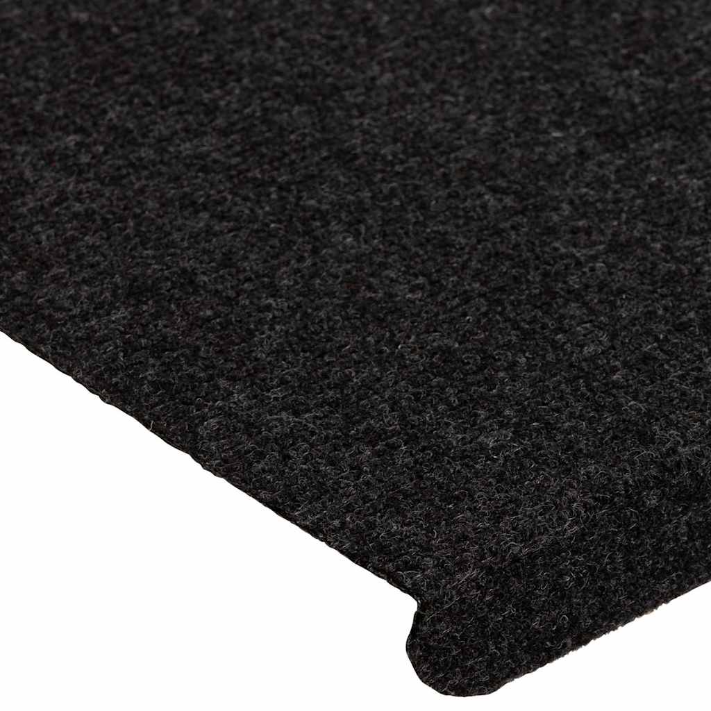 Selvklebende trappematter 15 stk 65x24,5x3,5 cm svart