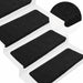 Selvklebende trappematter 15 stk 65x24,5x3,5 cm svart