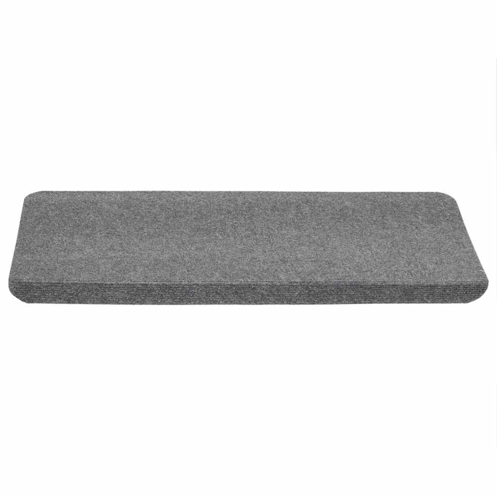 Selvklebende trappematter 15 stk 65x24,5x3,5 cm grå