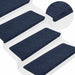 Selvklebende trappematter 15 stk 65x24,5x3,5 cm blå