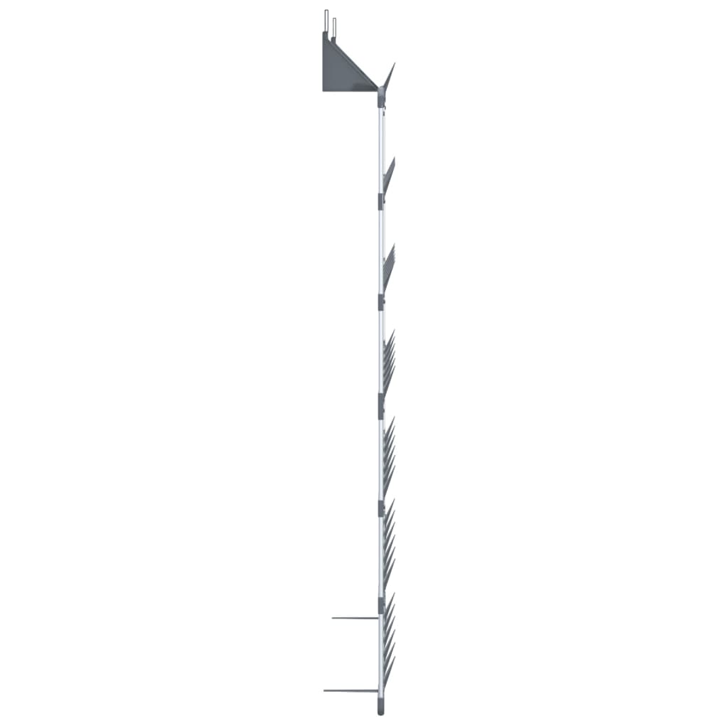 Hengende skostativ sølv 66x13x139 cm