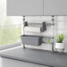 Justerbar kjøkkenvaskarrangør aluminium