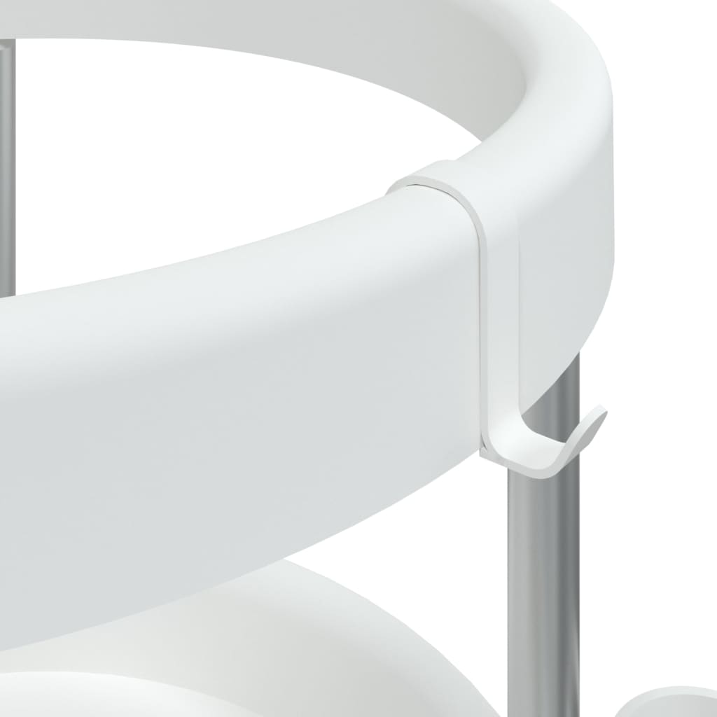 Rengjøringsvogn med oppbevaringskurv i aluminium