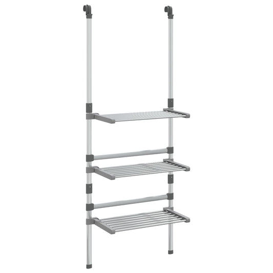 Hengende tørkestativ med 3 etasjer aluminium