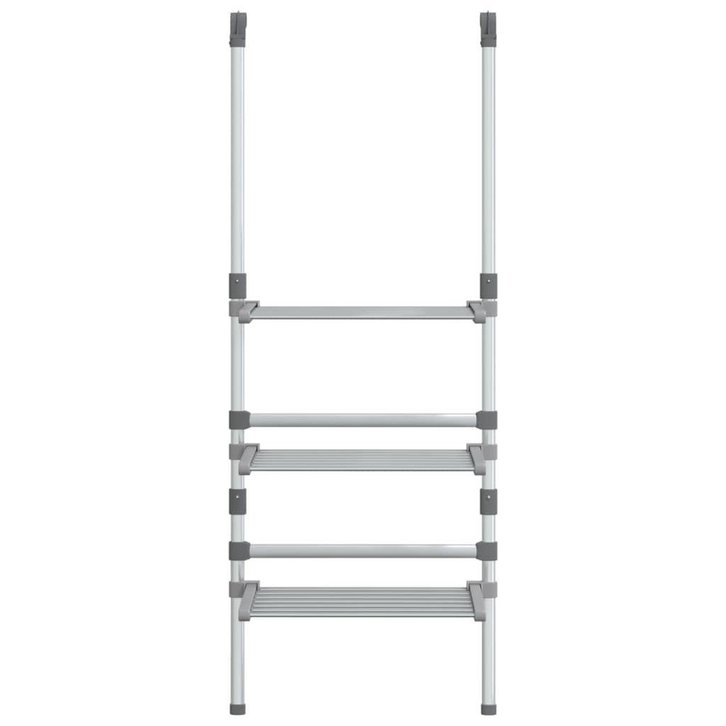 Hengende tørkestativ med 3 etasjer aluminium