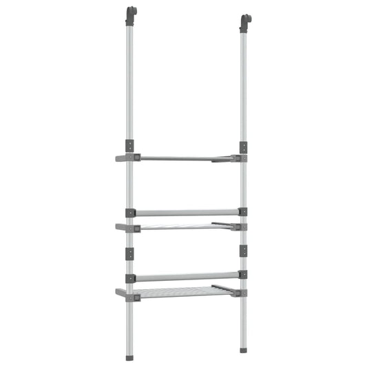 Hengende tørkestativ med 3 etasjer aluminium