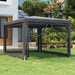 Festtelt med 4 sidevegger av netting antrasitt 3x4 m HDPE vidaXL