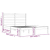 Sengeramme heltre furu 120x190 cm Small Double