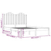 Sengeramme heltre furu 180x200 cm Super King