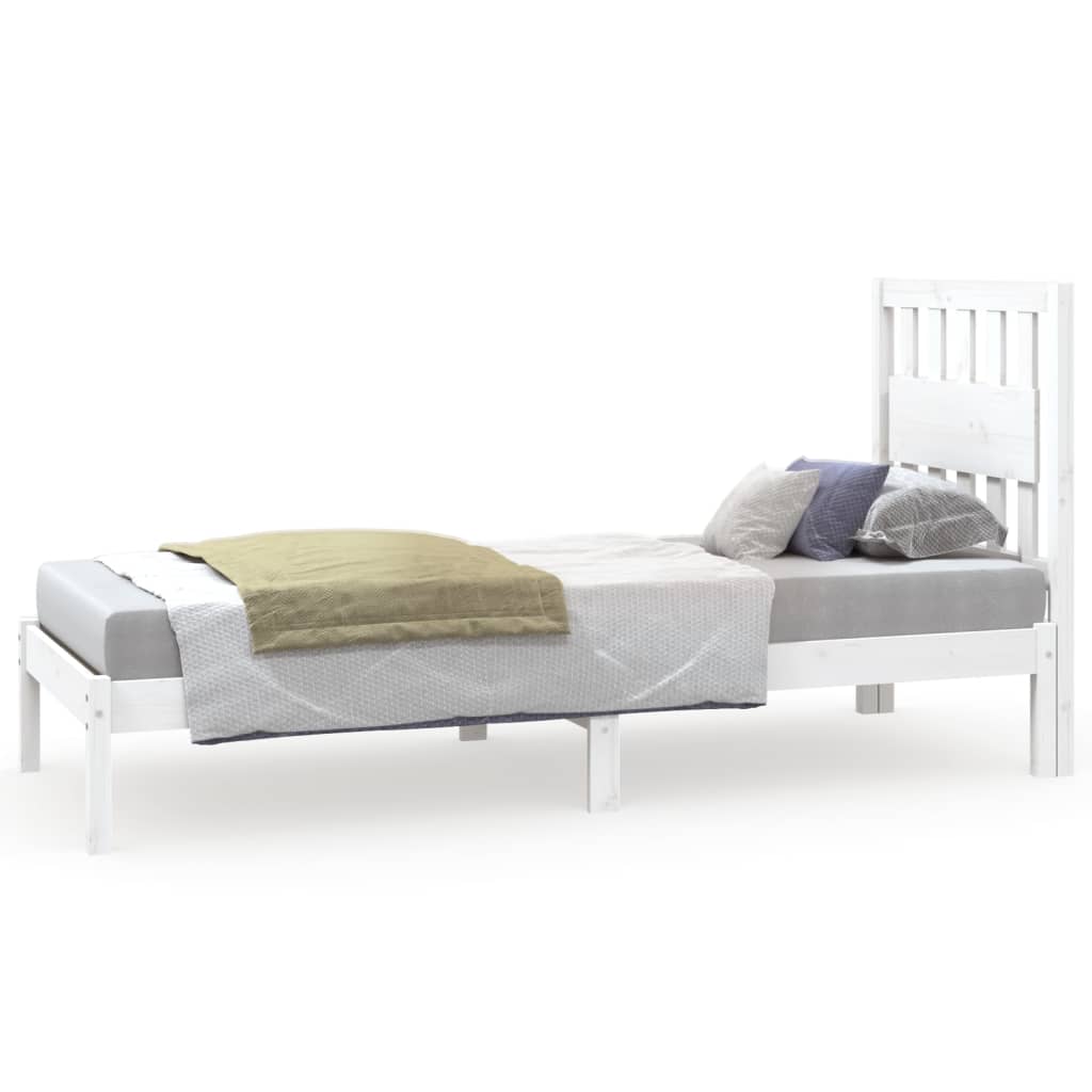 Sengeramme hvit heltre furu 75x190 cm Small Single